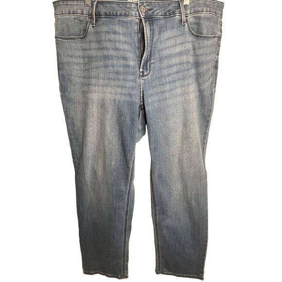 Old Navy women’s jeans plus size 20 high-rise blue stretch pockets medium wash - Picture 1 of 11